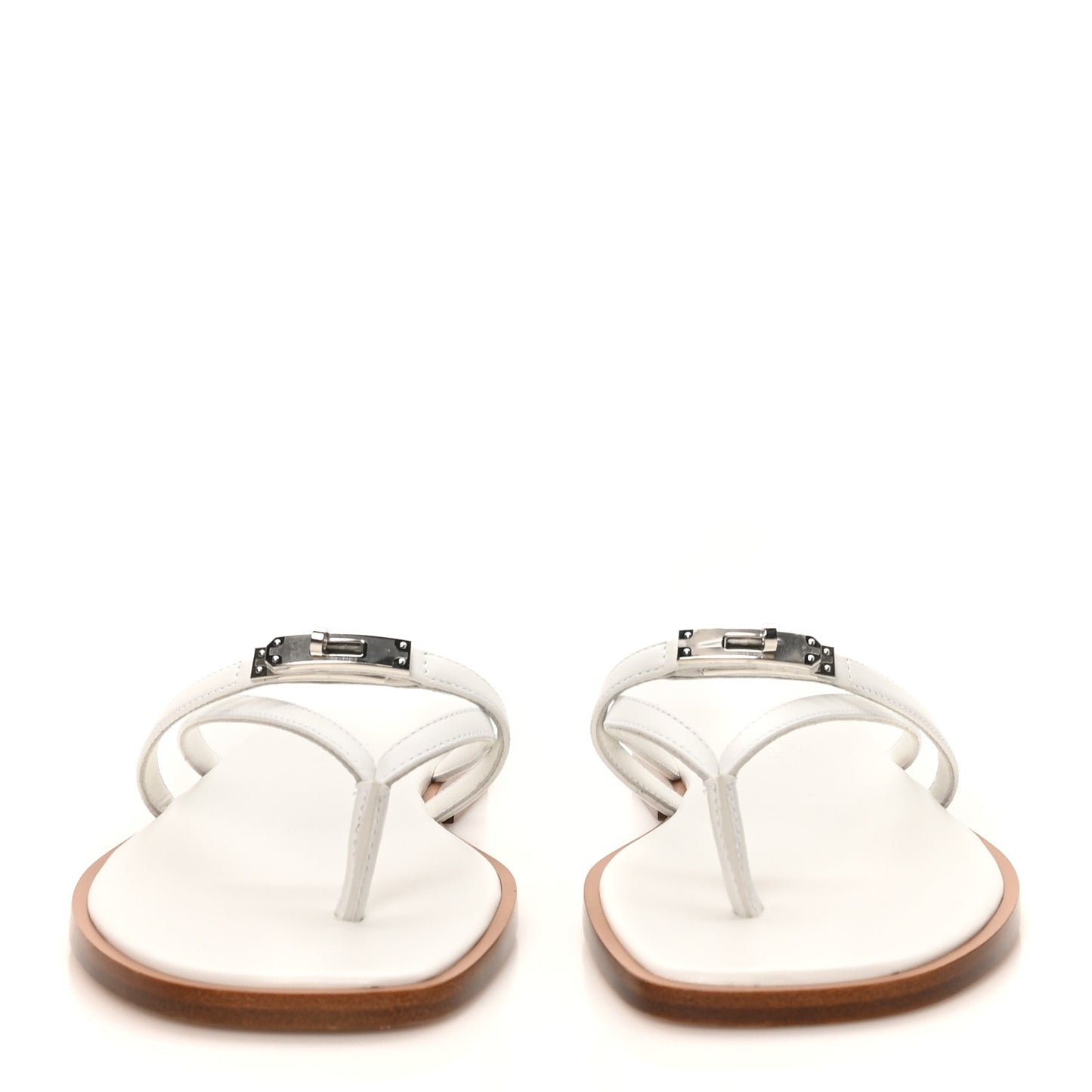 Calfskin Miss Sandals 36 White