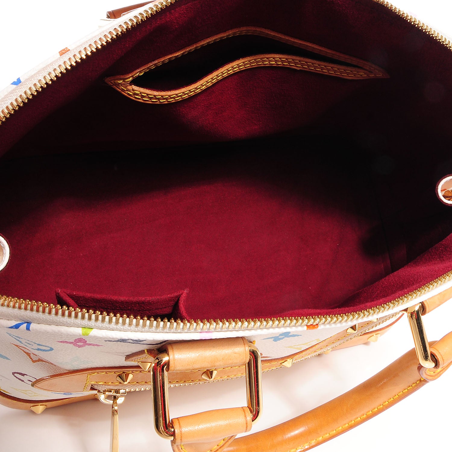 Louis Vuitton Monogram Multicolor Alma White 6 of 7