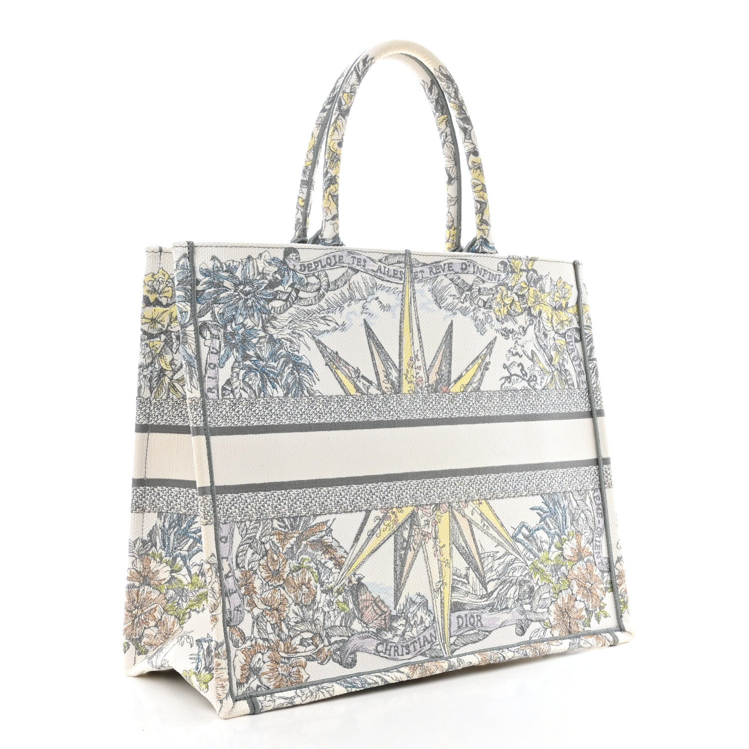 Christian Dior Canvas Embroidered Large Rêve d'Infini Book Tote Multicolor 3 of 12