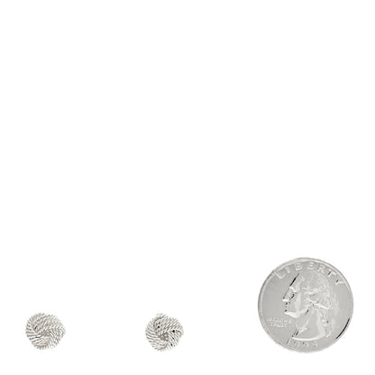 Tiffany Sterling Silver Twist Knot Earrings 2 of 5