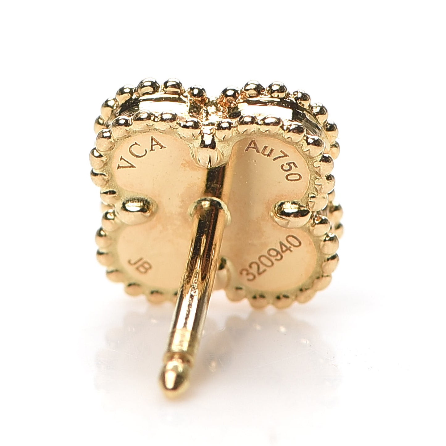 18K Yellow Gold Mother of Pearl Sweet Alhambra Earrings