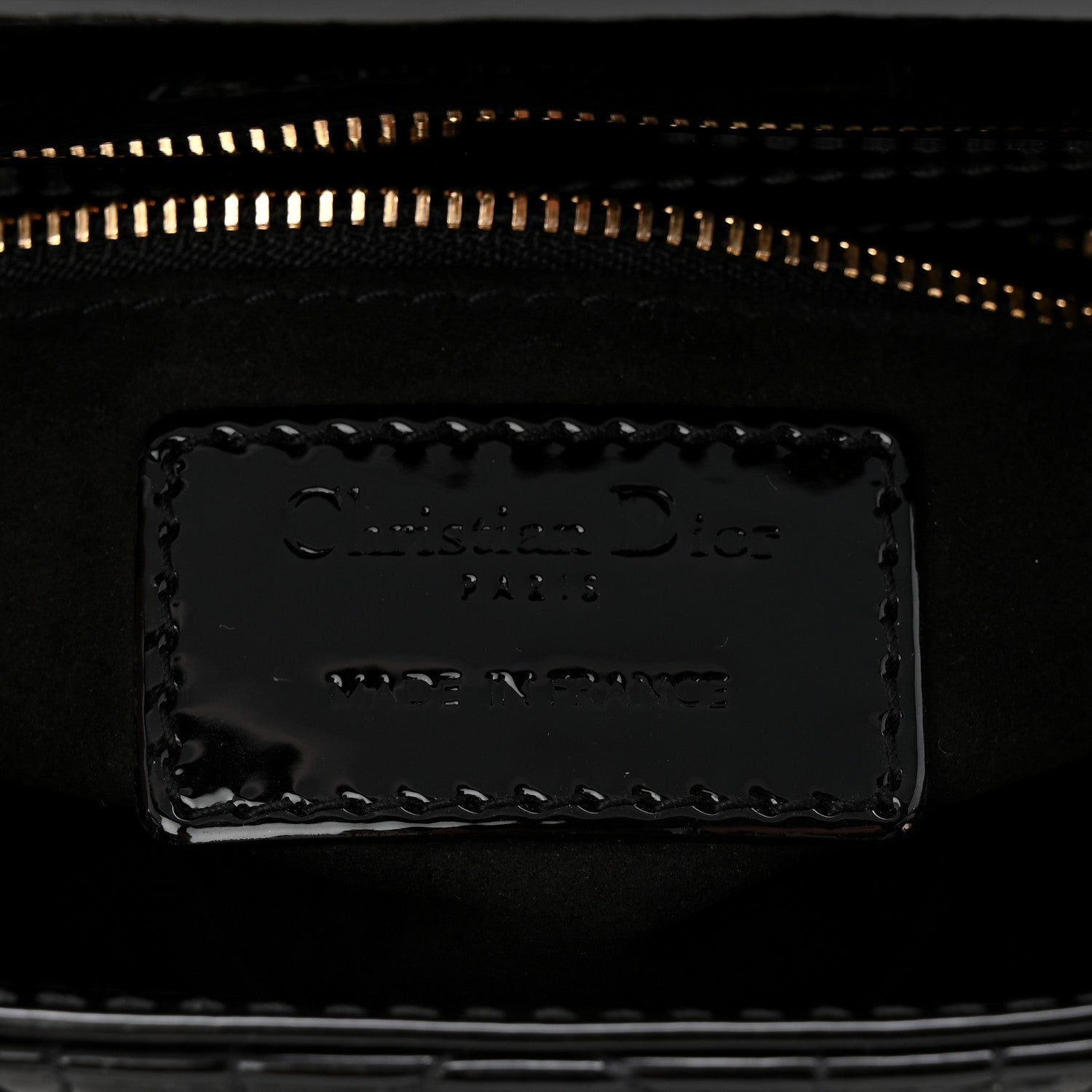 Christian Dior Patent Cannage Mini Lady Dior Black 6 of 11