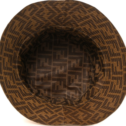 Fendi Technical Fabric FF Reversible Bucket Hat S Tobacco Beige 14 of 15
