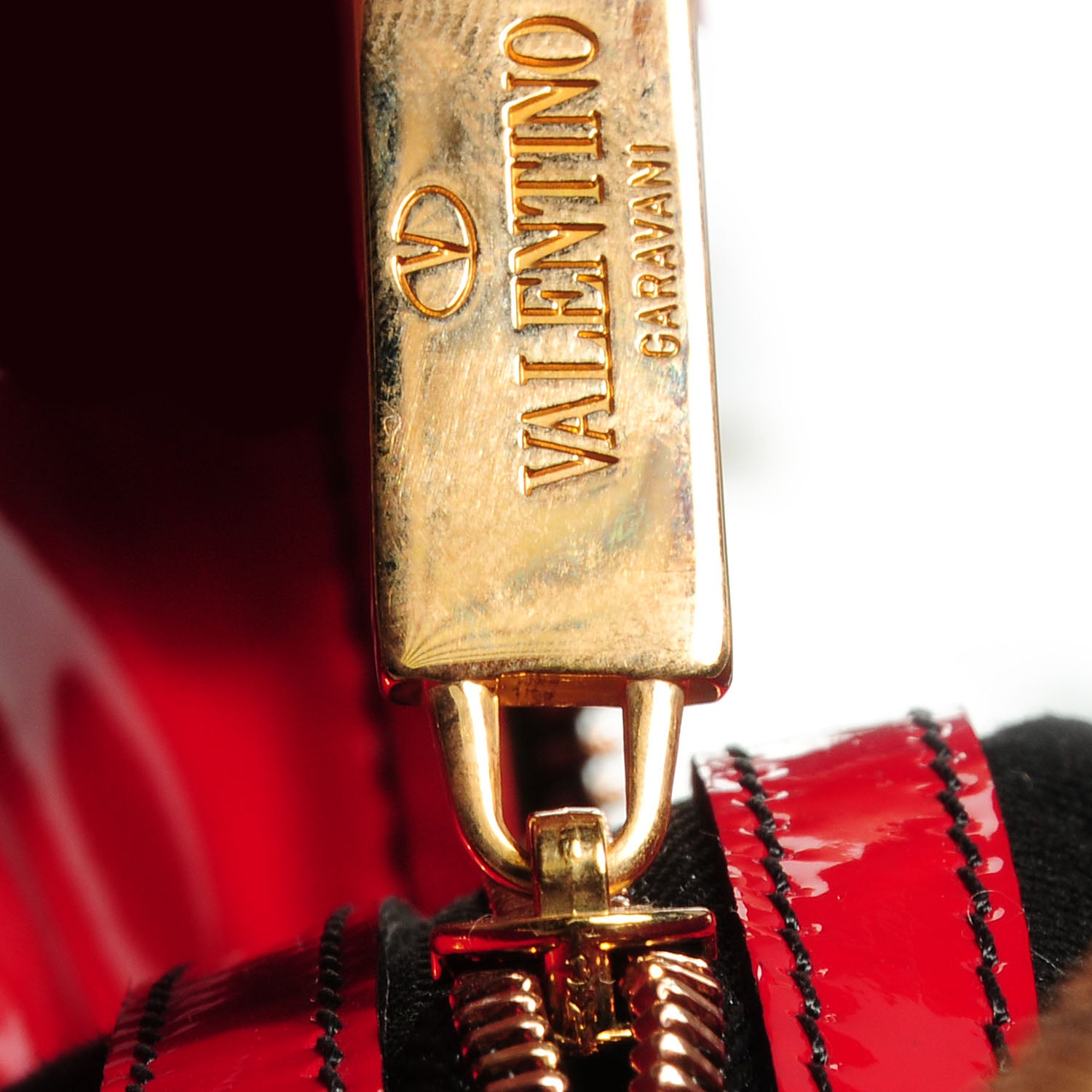 Valentino Garavani Coated Canvas Lacca Fleur Satchel Red 8 of 8