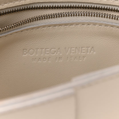 Bottega Veneta Lambskin Maxi Intrecciato Cassette Crossbody Bag White 6 of 12