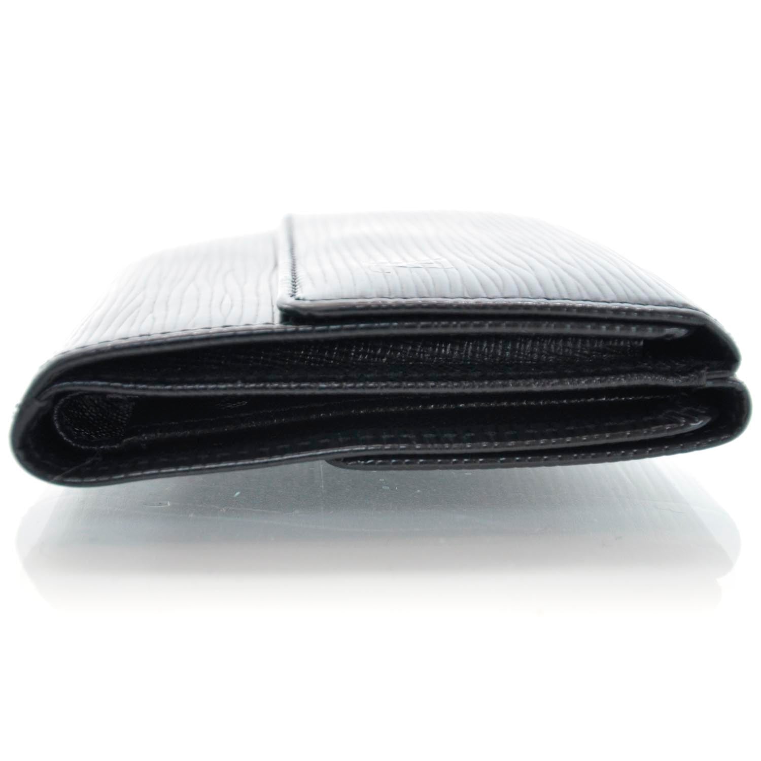 Louis Vuitton Epi Elise Wallet Black 4 of 10
