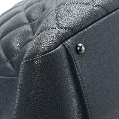 Chanel Caviar Quilted XL Grand Shopping Tote GST Blue 8 of 12