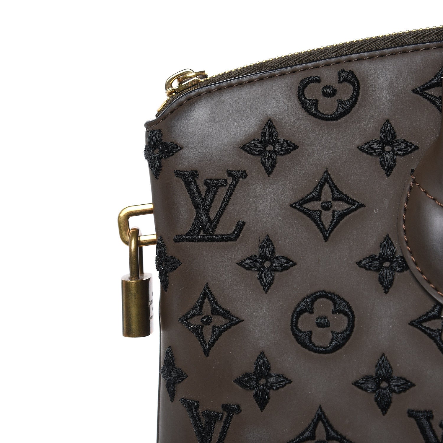 Louis Vuitton Monogram Addiction Vertical Lockit MM Brown 13 of 18
