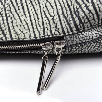 3.1 Phillip Lim Shark Embossed Calfskin 31 Hour Bag Black Cream 12 of 12