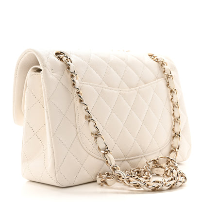 Chanel Caviar Quilted Small Double Flap White 3 of 10