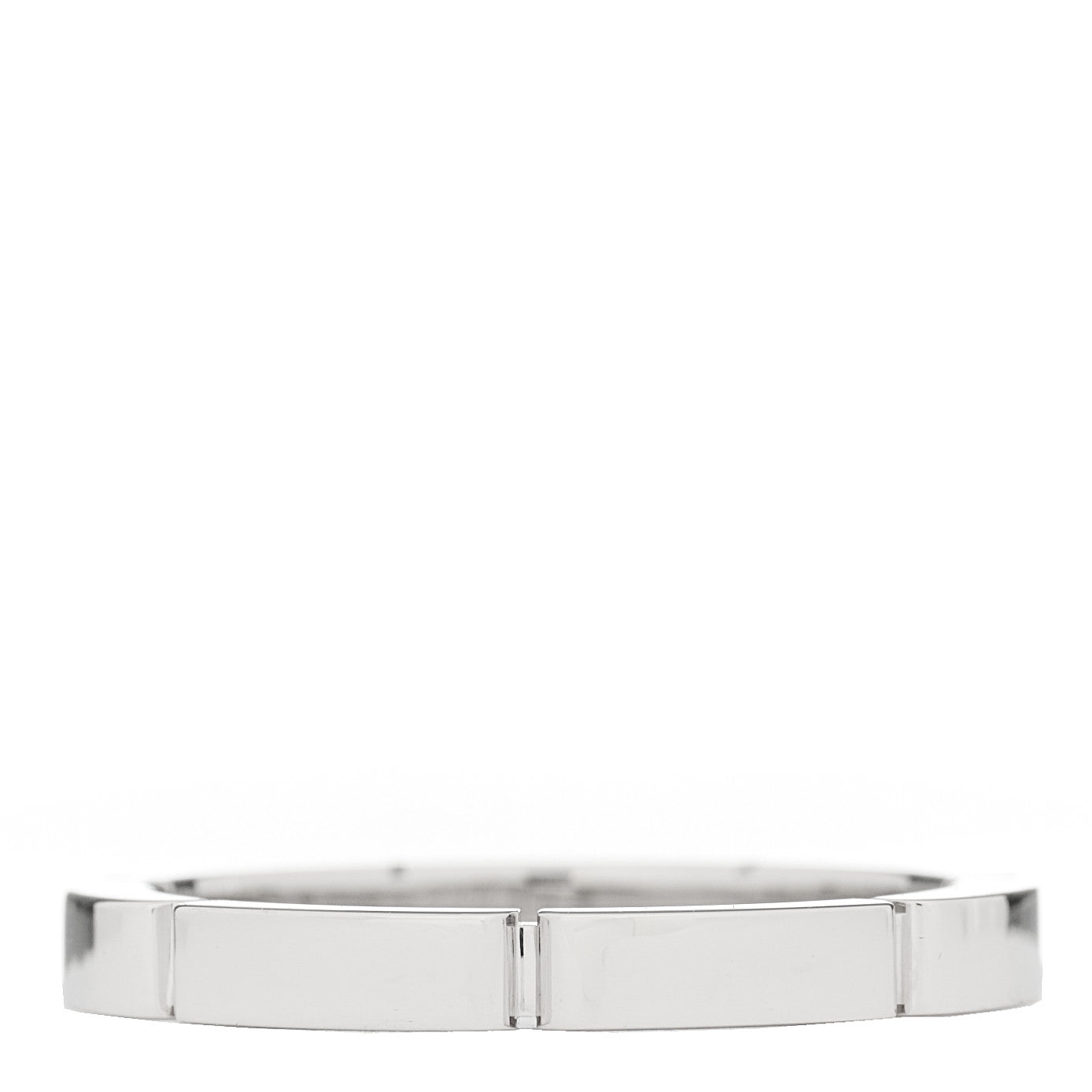 Cartier 18K White Gold 2.5mm Maillon Panthere Wedding Band Ring 54 6.75 3 of 4