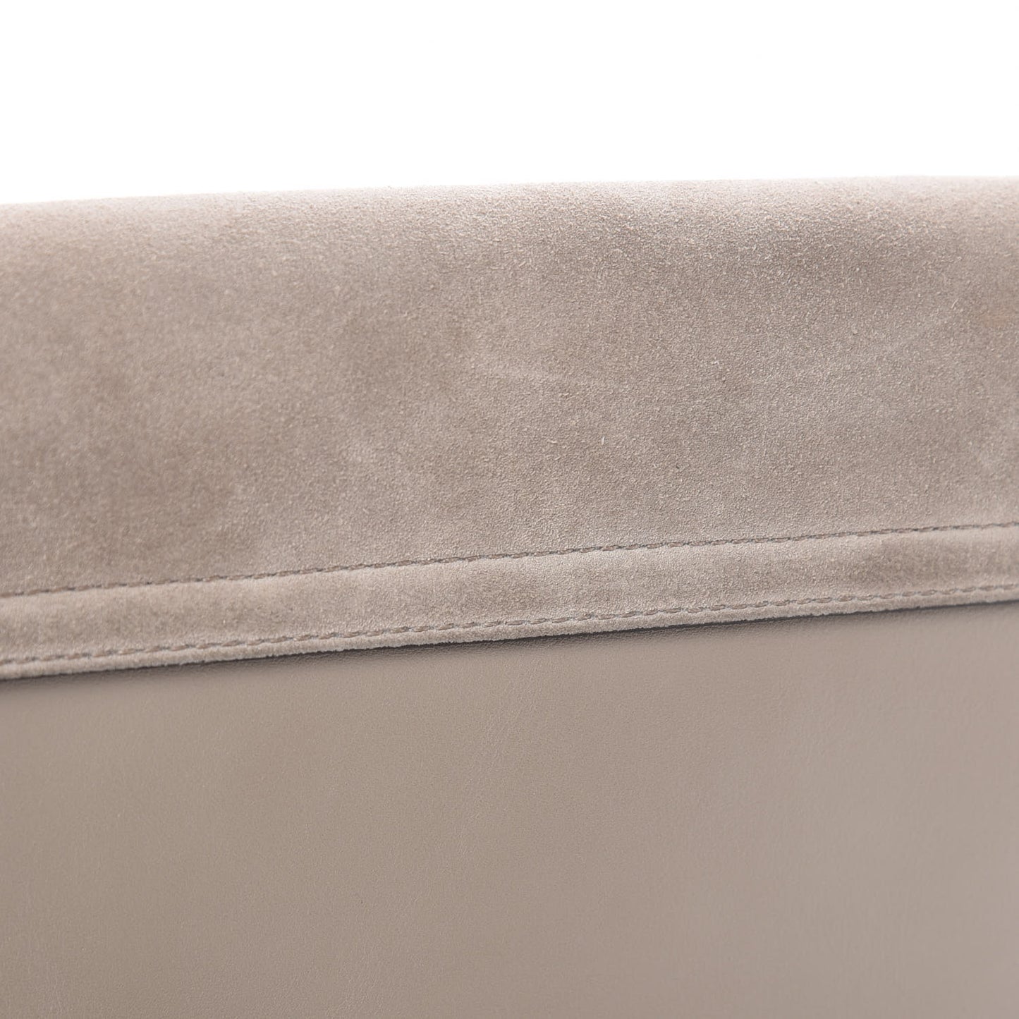 Suede Calfskin Small Faye Shoulder Bag Motty Grey