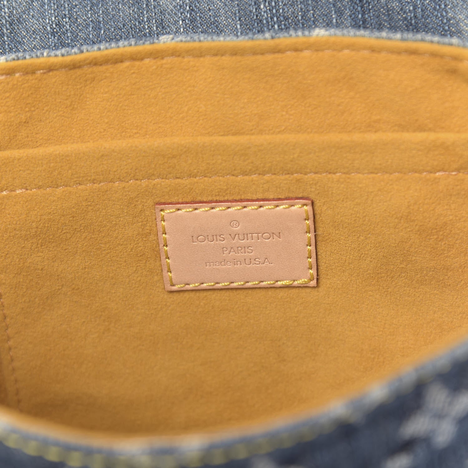 Louis Vuitton Monogram Denim Mini Pleaty Blue 6 of 12