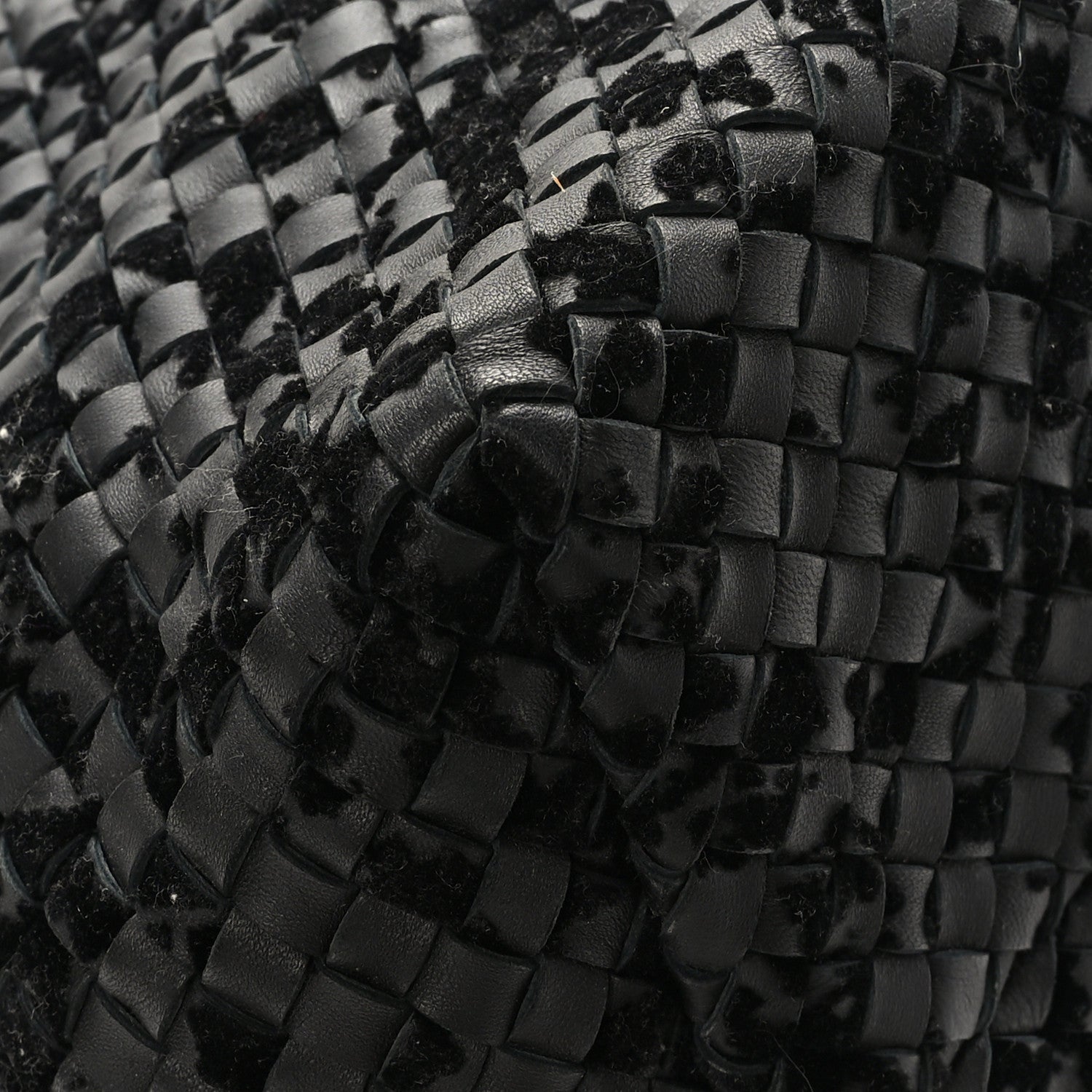 Bottega Veneta Nappa Velours Intrecciato Large Cabat Black 9 of 10
