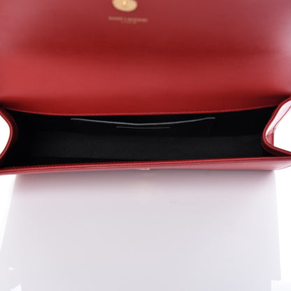 Saint Laurent Grain De Poudre Classic Monogram Cassandre Clutch New Red 7 of 10