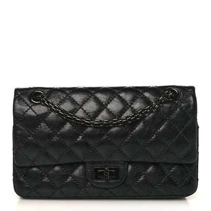 Chanel Aged Calfskin Quilted 2.55 Reissue 225 Flap So Black 1 of 8