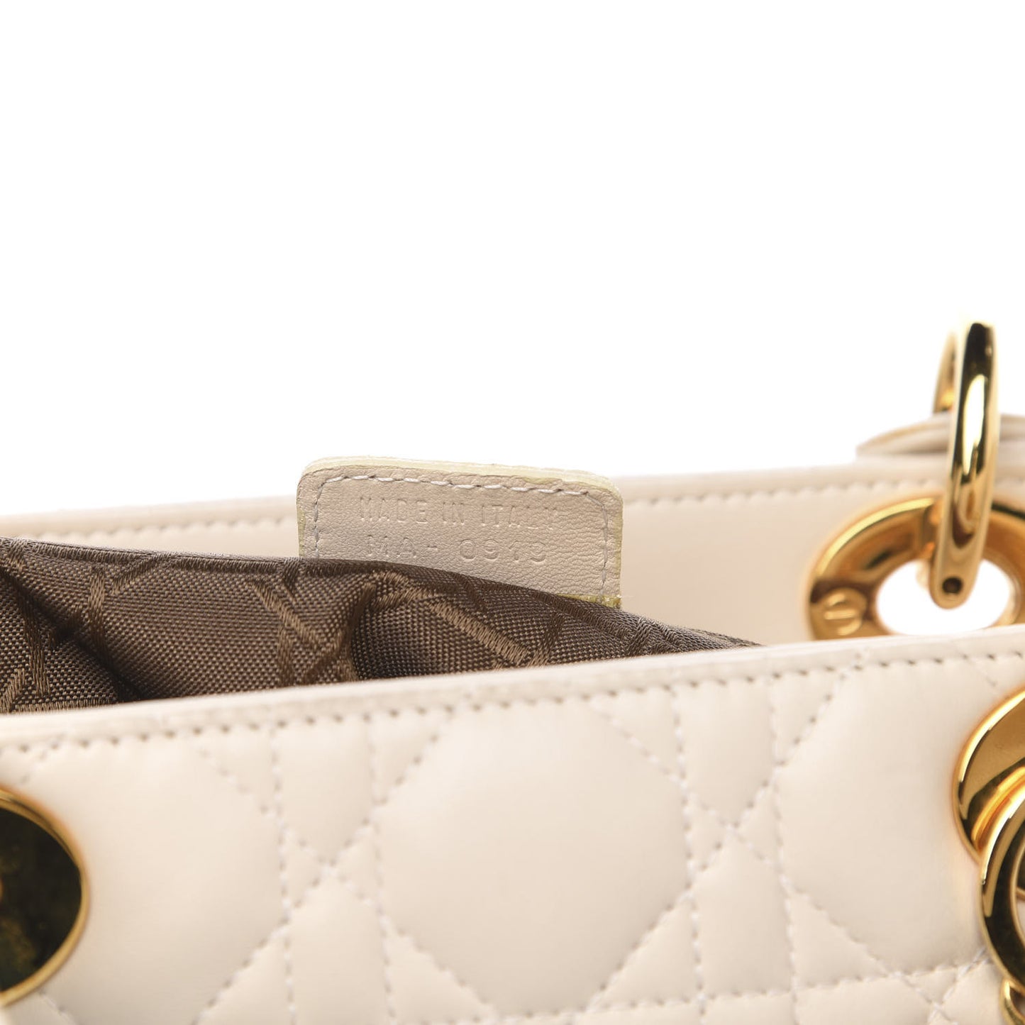 Lambskin Cannage Large Lady Dior Light Beige