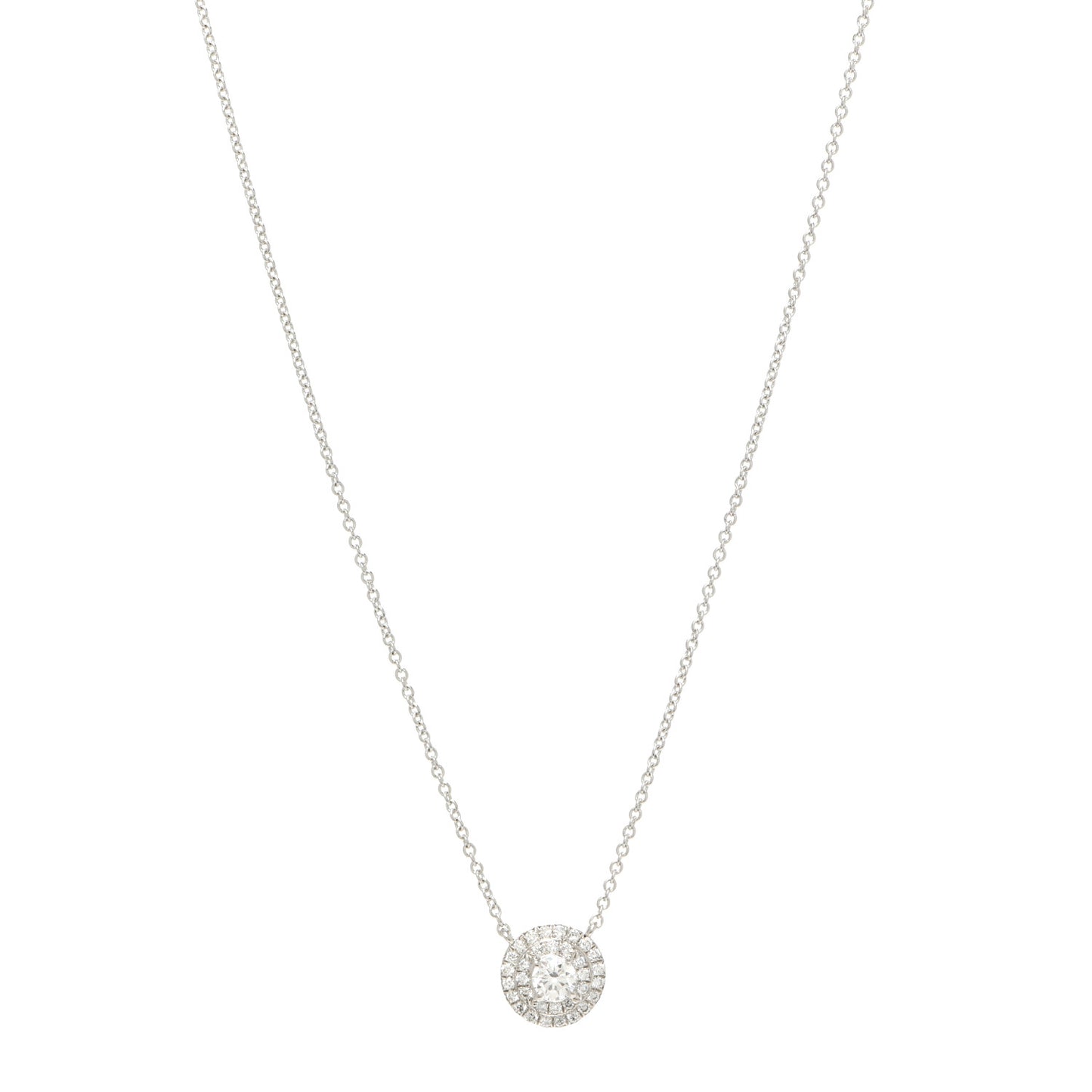 Platinum Diamond Soleste Pendant Necklace