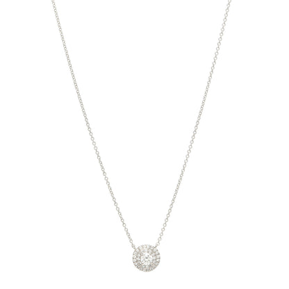 Tiffany Platinum Diamond Soleste Pendant Necklace 1 of 7