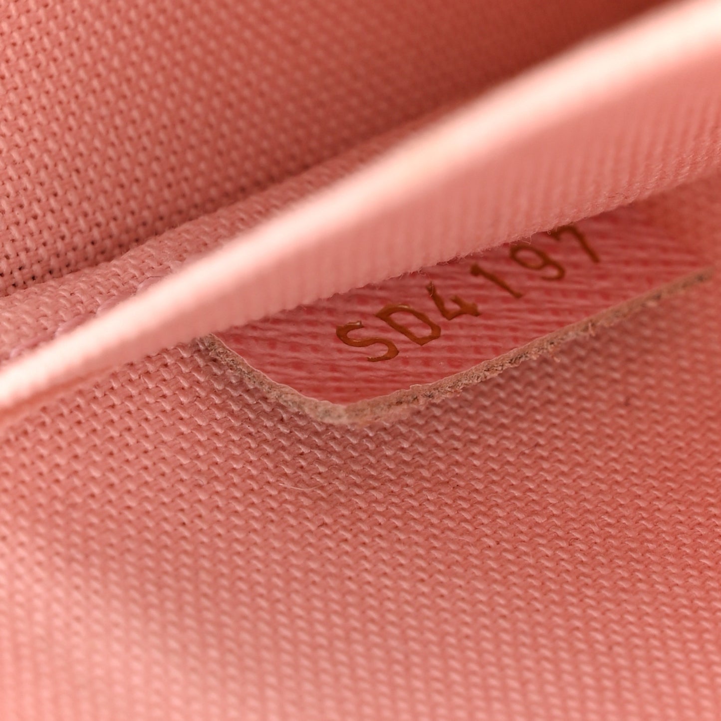 Damier Azur Pochette Felicie Chain Wallet Rose Ballerine