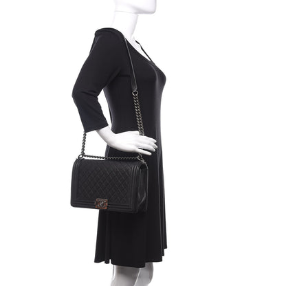 Chanel Caviar Quilted Large Boy Flap Black 2 of 10