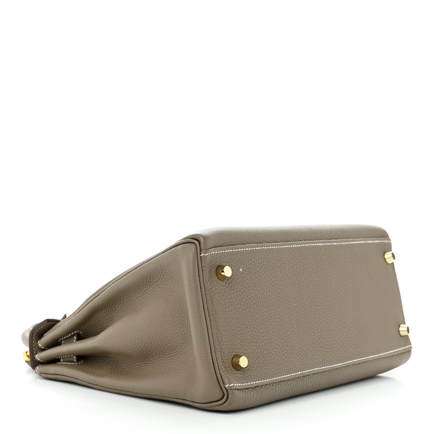 Hermes Togo Kelly Retourne 28 Etoupe 4 of 11