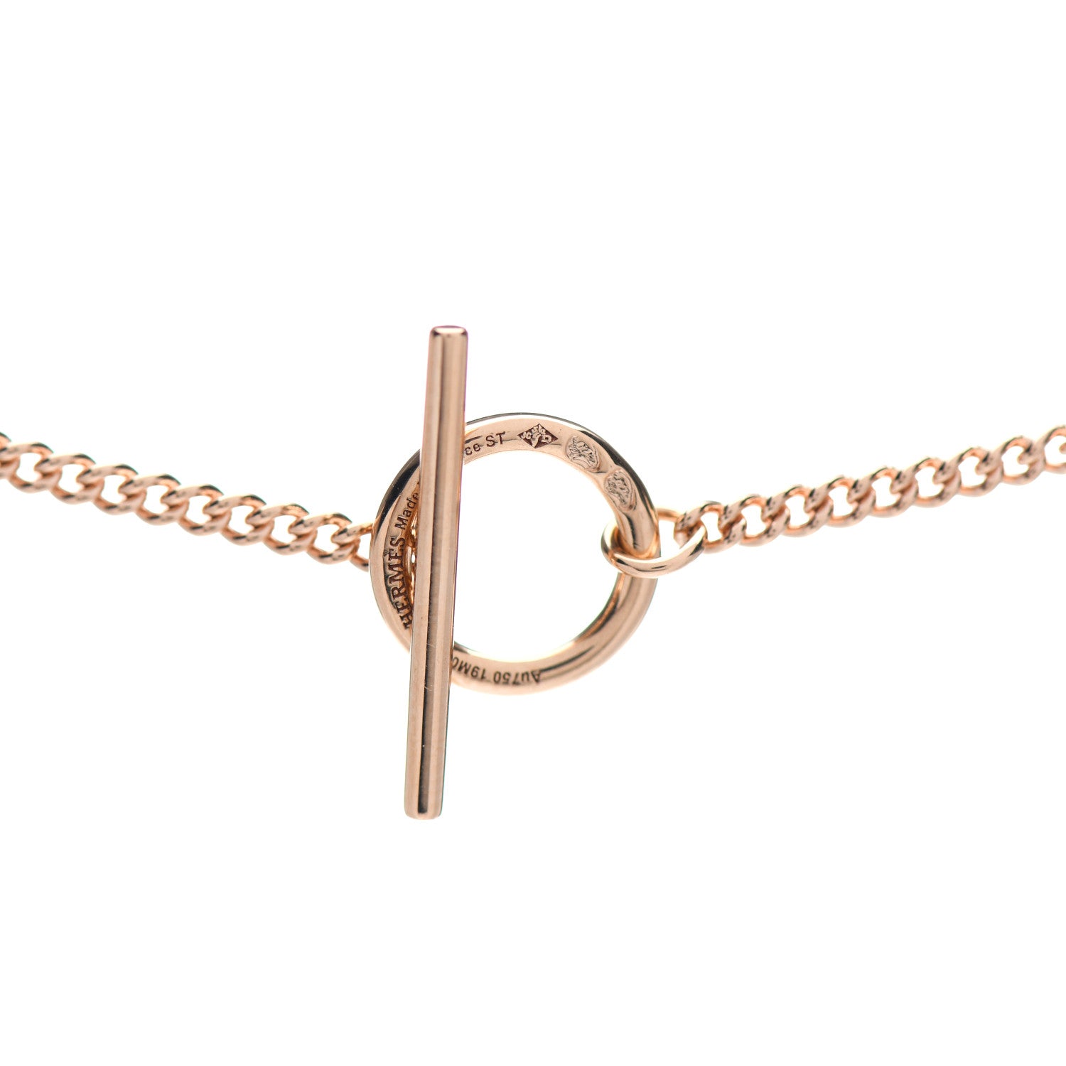 Hermes 18K Rose Gold PM Echappee Necklace ST 4 of 5