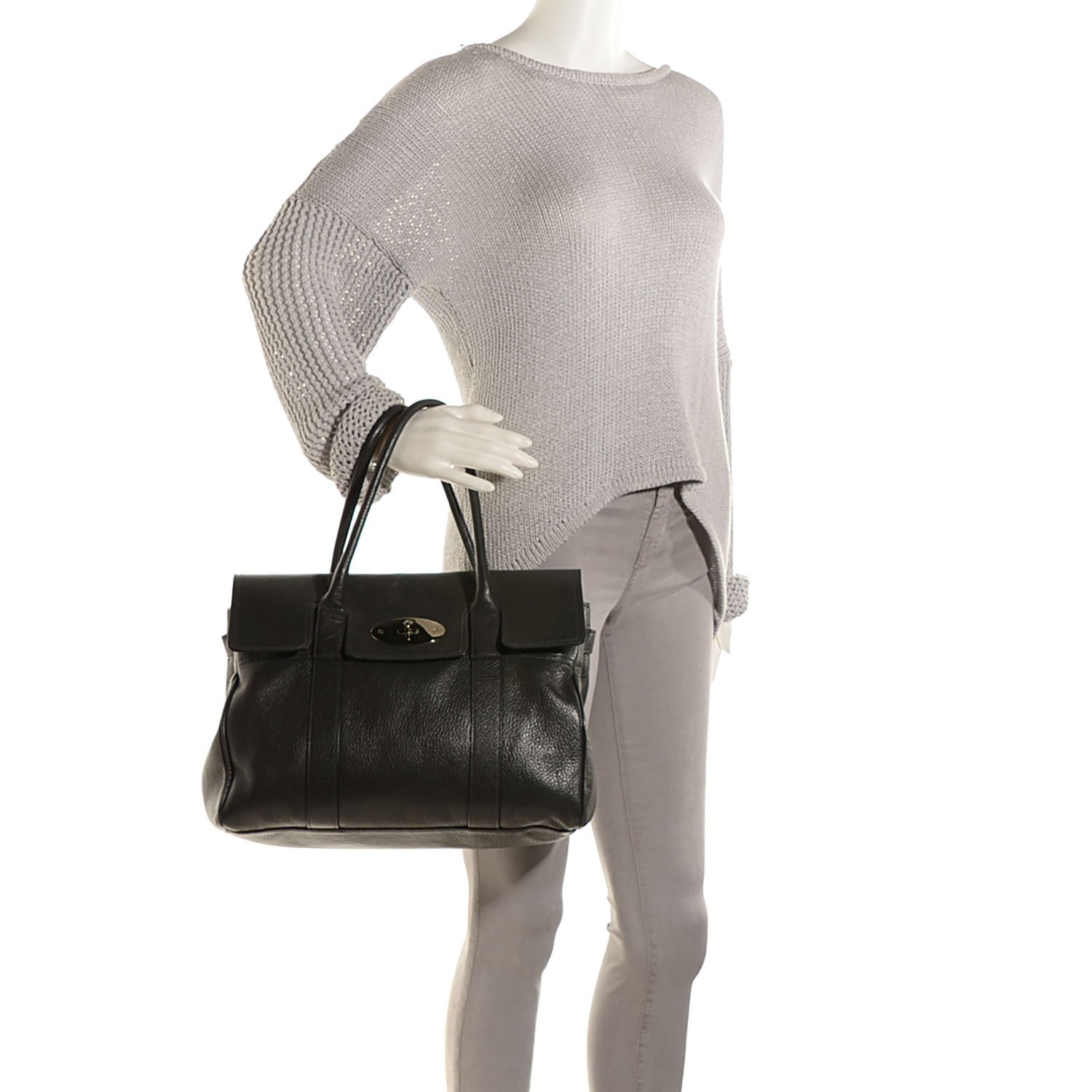 Mulberry Soft Grain Leather Bayswater Black 2 of 12