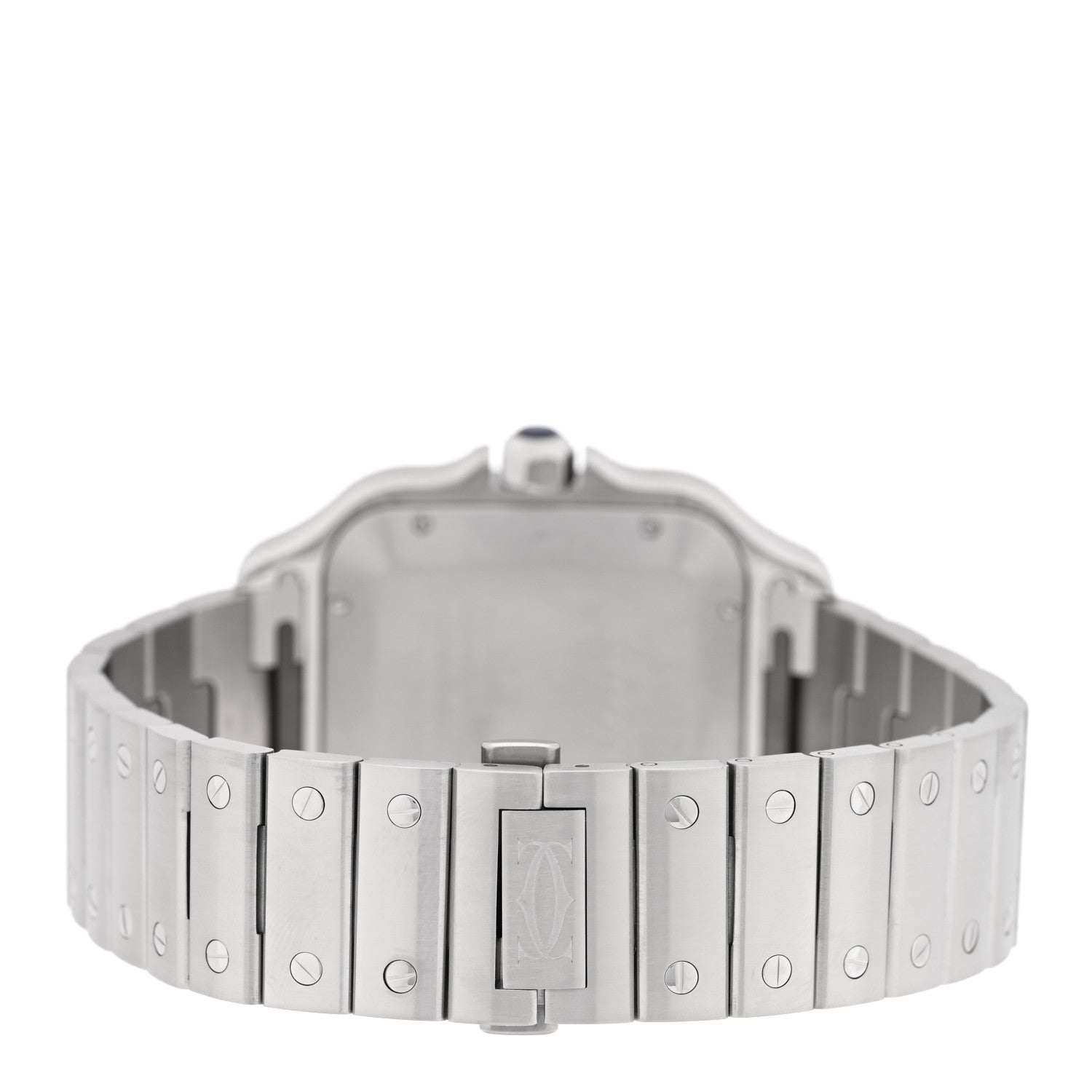 Cartier Stainless Steel 39.8mm Santos De Cartier Automatic Watch Green 3 of 6