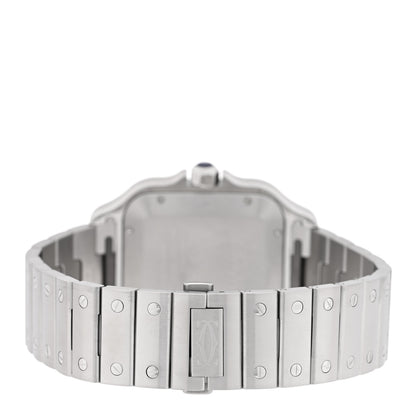 Cartier Stainless Steel 39.8mm Santos De Cartier Automatic Watch Green 3 of 6