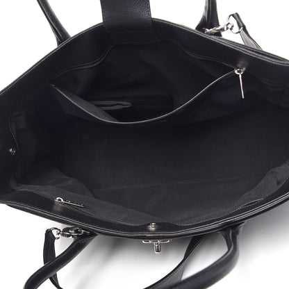 Chanel Calfskin Cerf Executive Shopper Tote Black 6 of 14