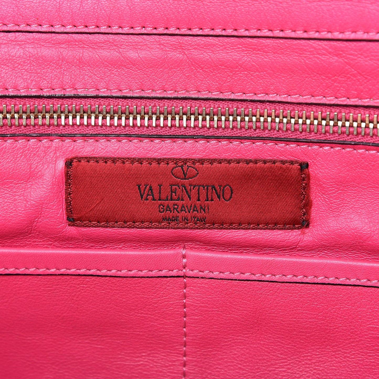 Vitello Medium Rockstud Tote Pop Fuxia