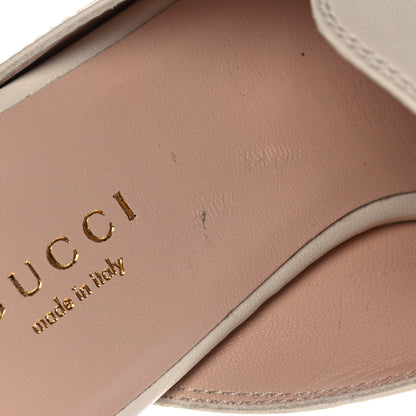 Gucci Malaga Kid Web Womens Horsebit Slippers 37 Mystic White 8 of 10