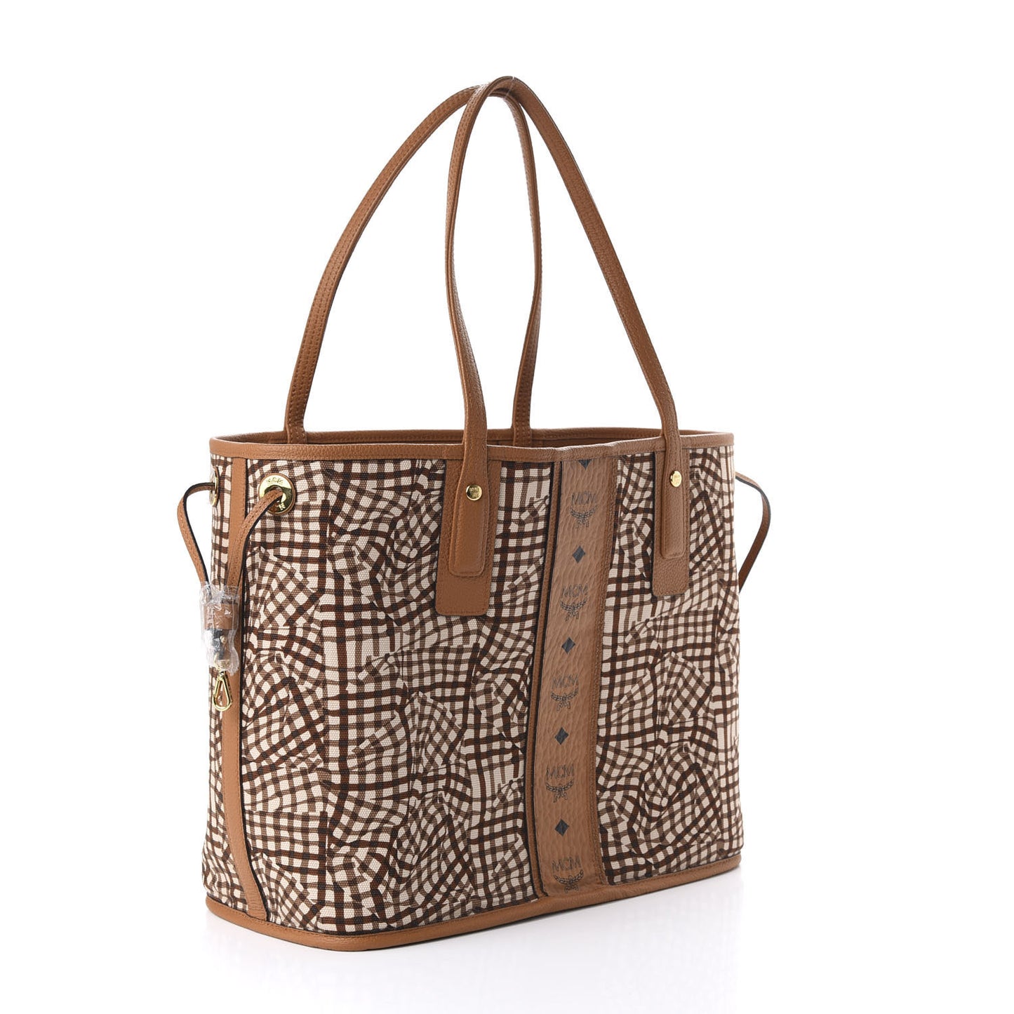 Calfskin Medium Liz Reversible Shopper Tote Cognac