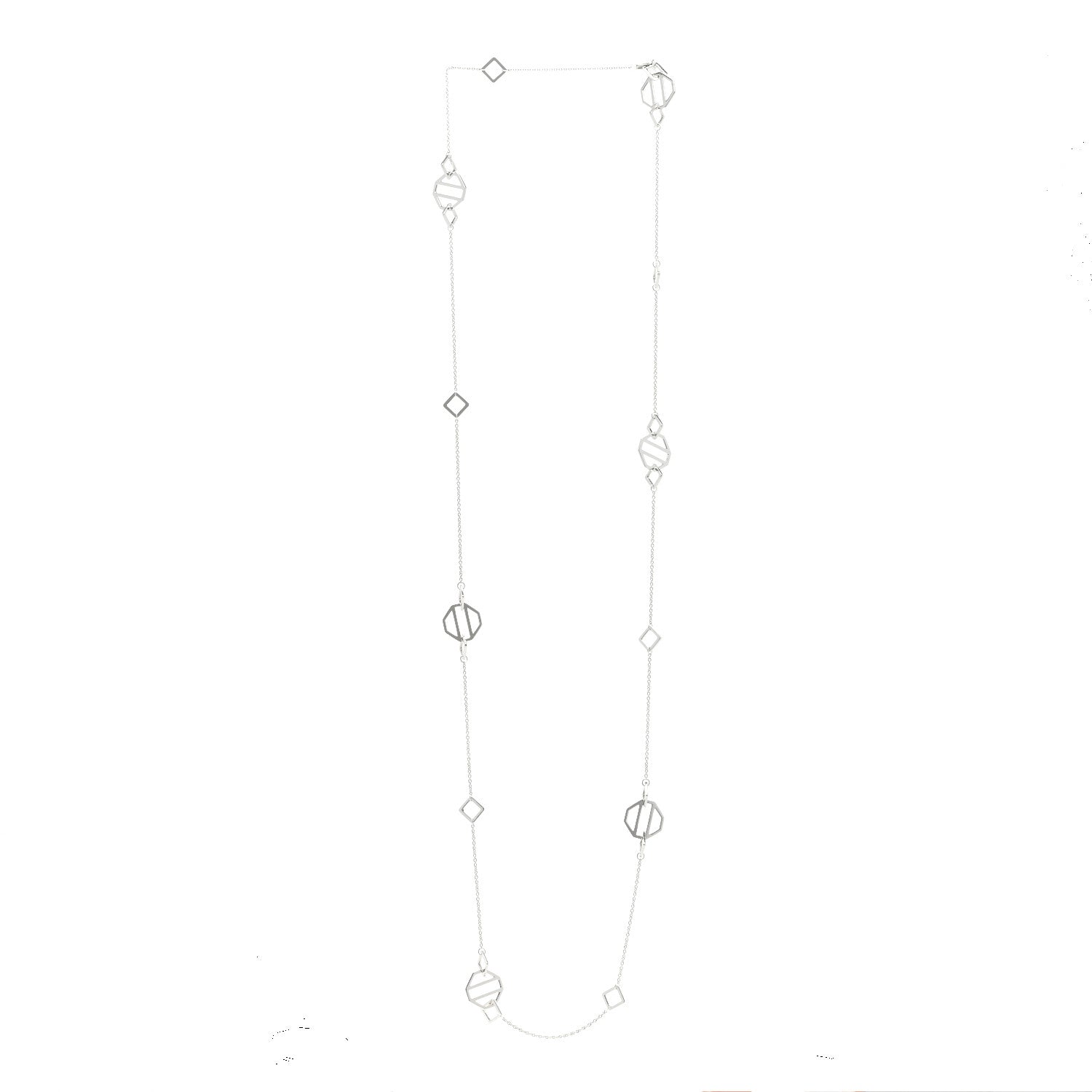 Tiffany Sterling Silver Paloma Picasso Zellige Station Necklace 3 of 4