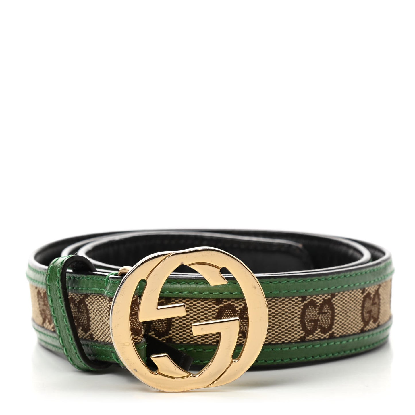 Monogram Interlocking G Belt 80 32 Green