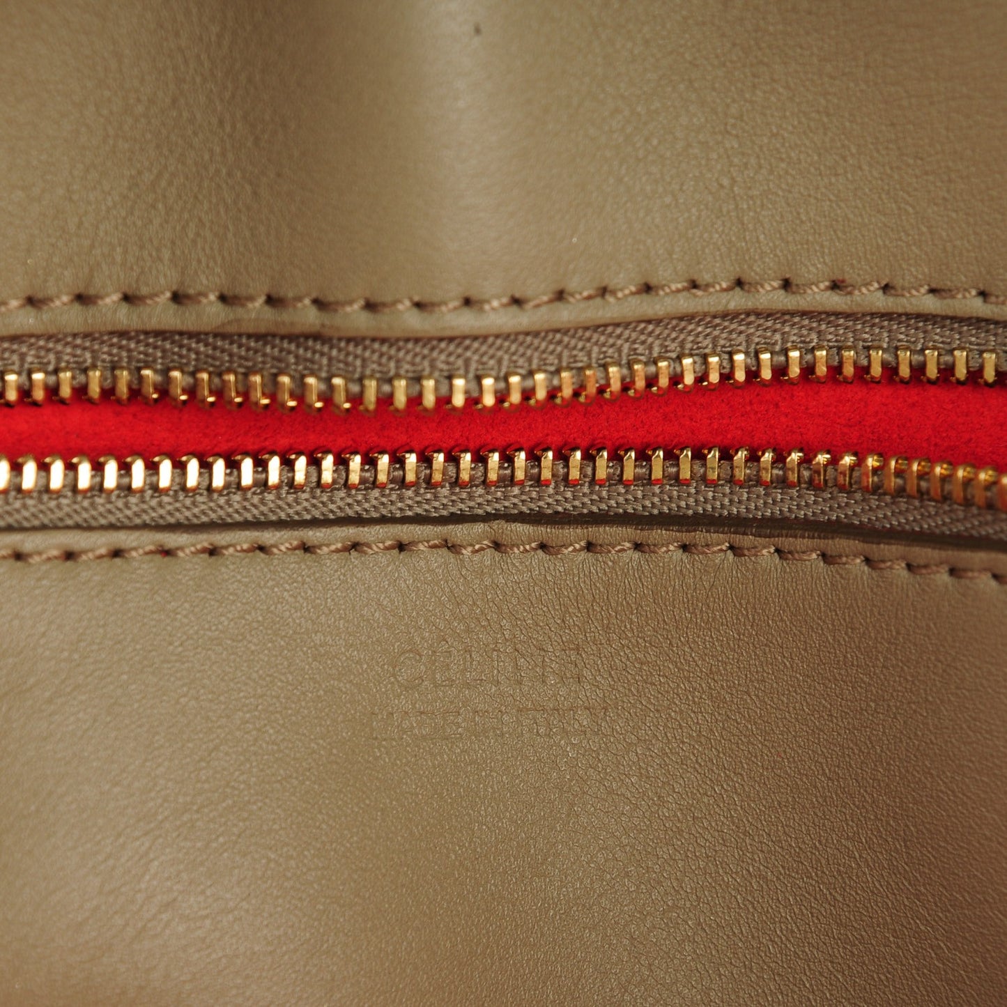 Smooth Calfskin Mini Tie Tote Beige