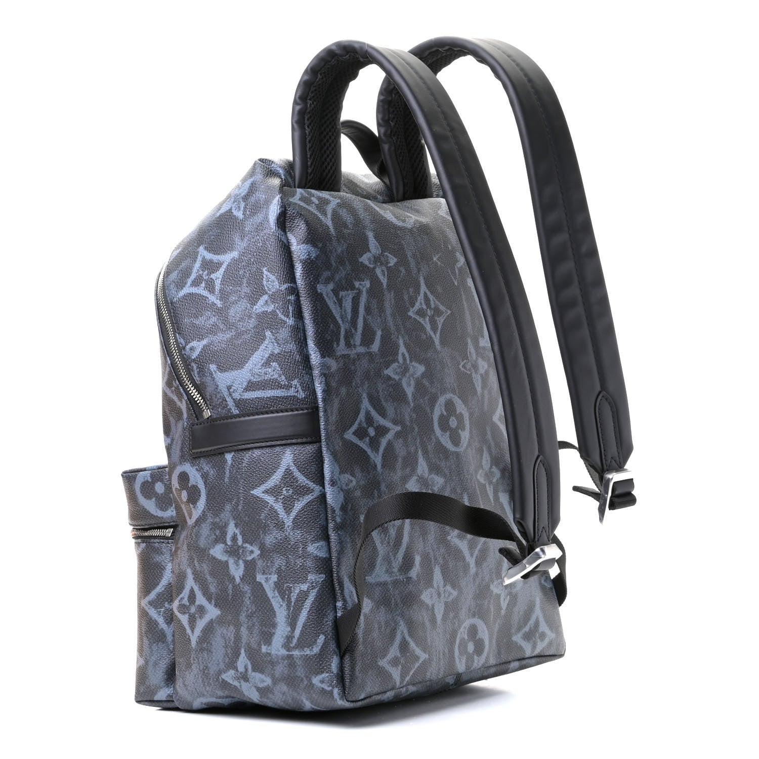 Louis Vuitton Monogram Pastel Discovery Backpack PM Black 3 of 10
