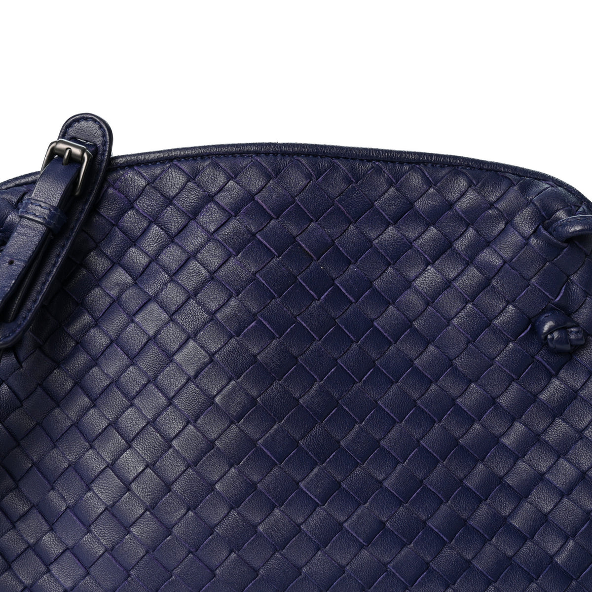 Nappa Intrecciato Nodini Crossbody Messenger Atlantic