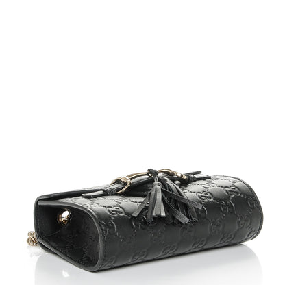 Gucci Guccissima Mini Emily Shoulder Bag Black 4 of 7