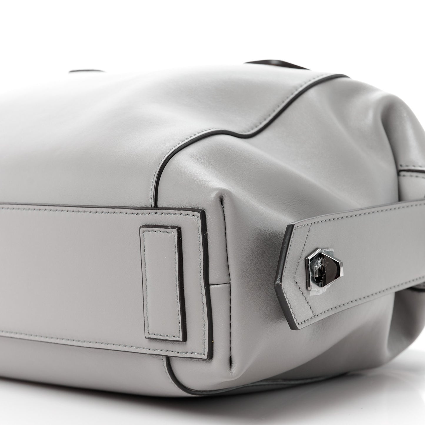 Calfskin Small Soft Antigona Pearl Grey