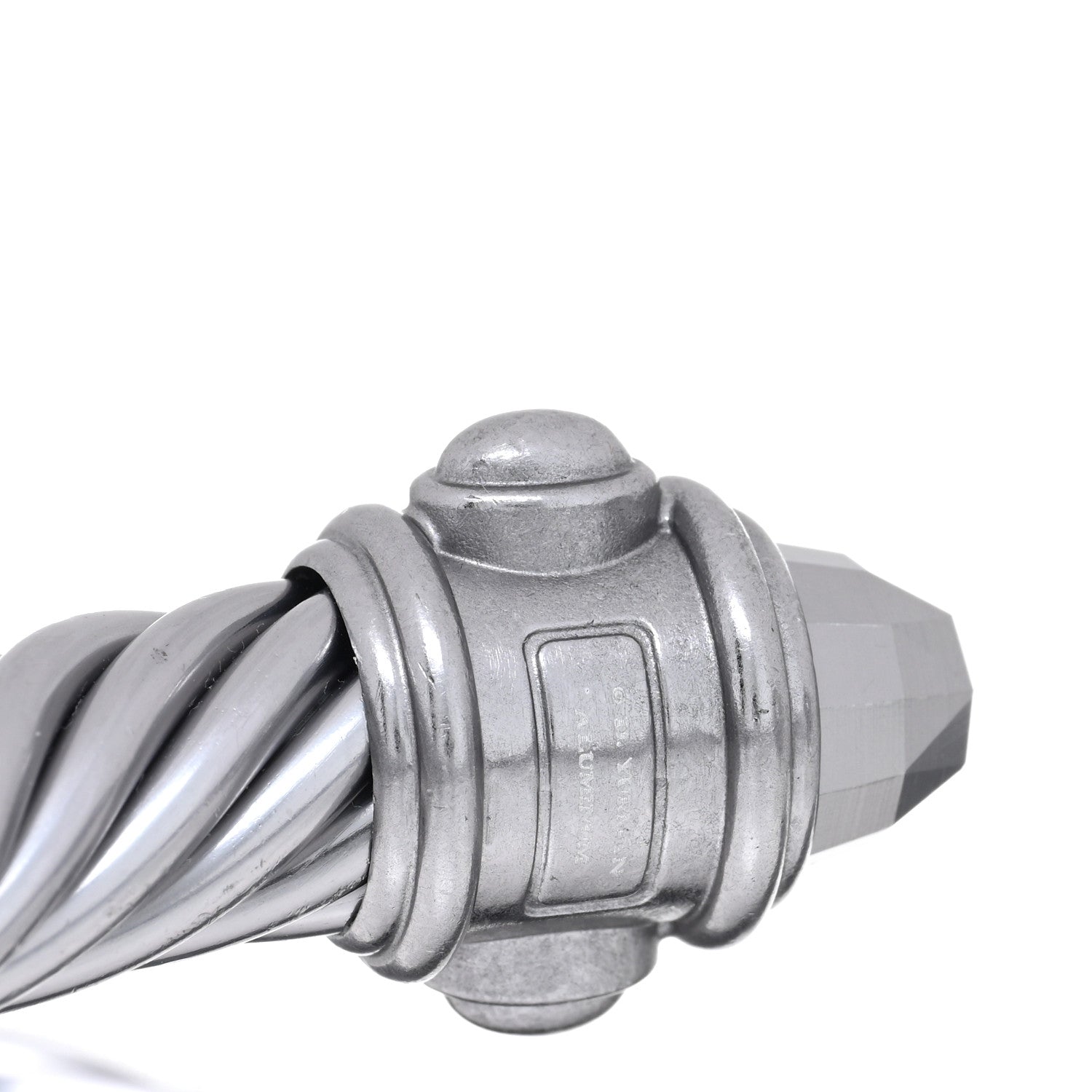 David Yurman Aluminum 10mm Cable Renaissance Bracelet Grey 3 of 4