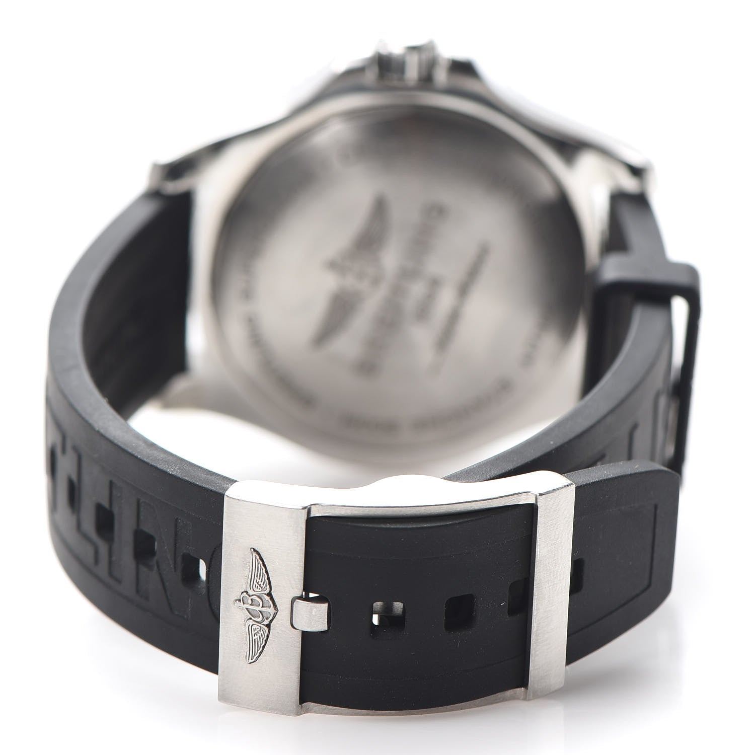 Breitling Stainless Steel Rubber 42mm SuperOcean Automatic Watch Orange A17366 3 of 5