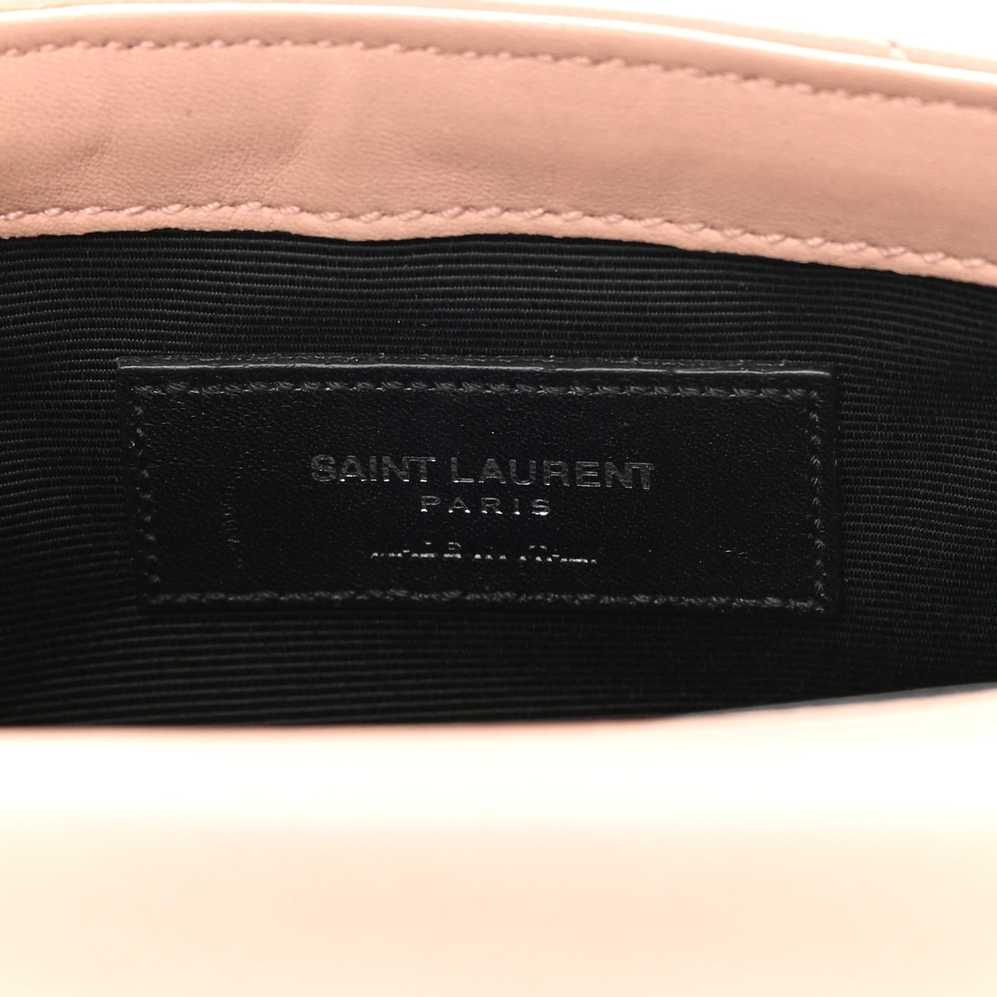 Calfskin Matelasse Chevron Monogram Classic Baby Chain Bag Pale Pink