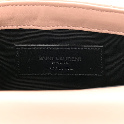 Saint Laurent Calfskin Matelasse Chevron Monogram Classic Baby Chain Bag Pale Pink 6 of 12