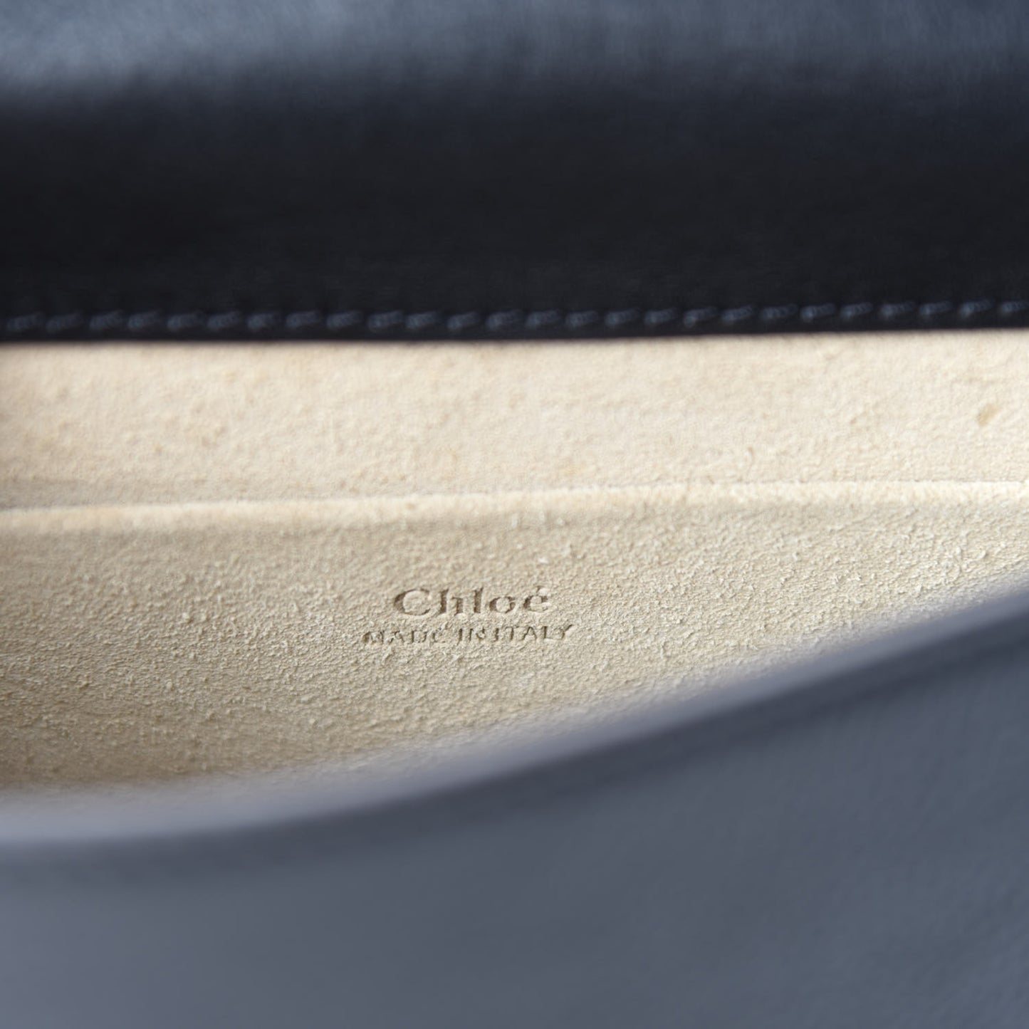 Calfskin Suede Small Nile Bracelet Bag Black