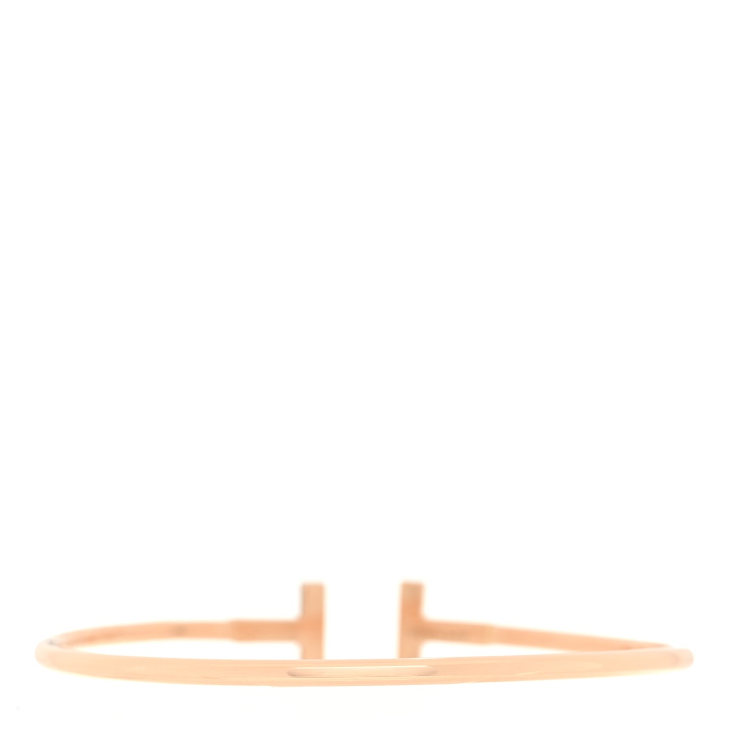 18K Yellow Gold Diamond T Wire Bracelet