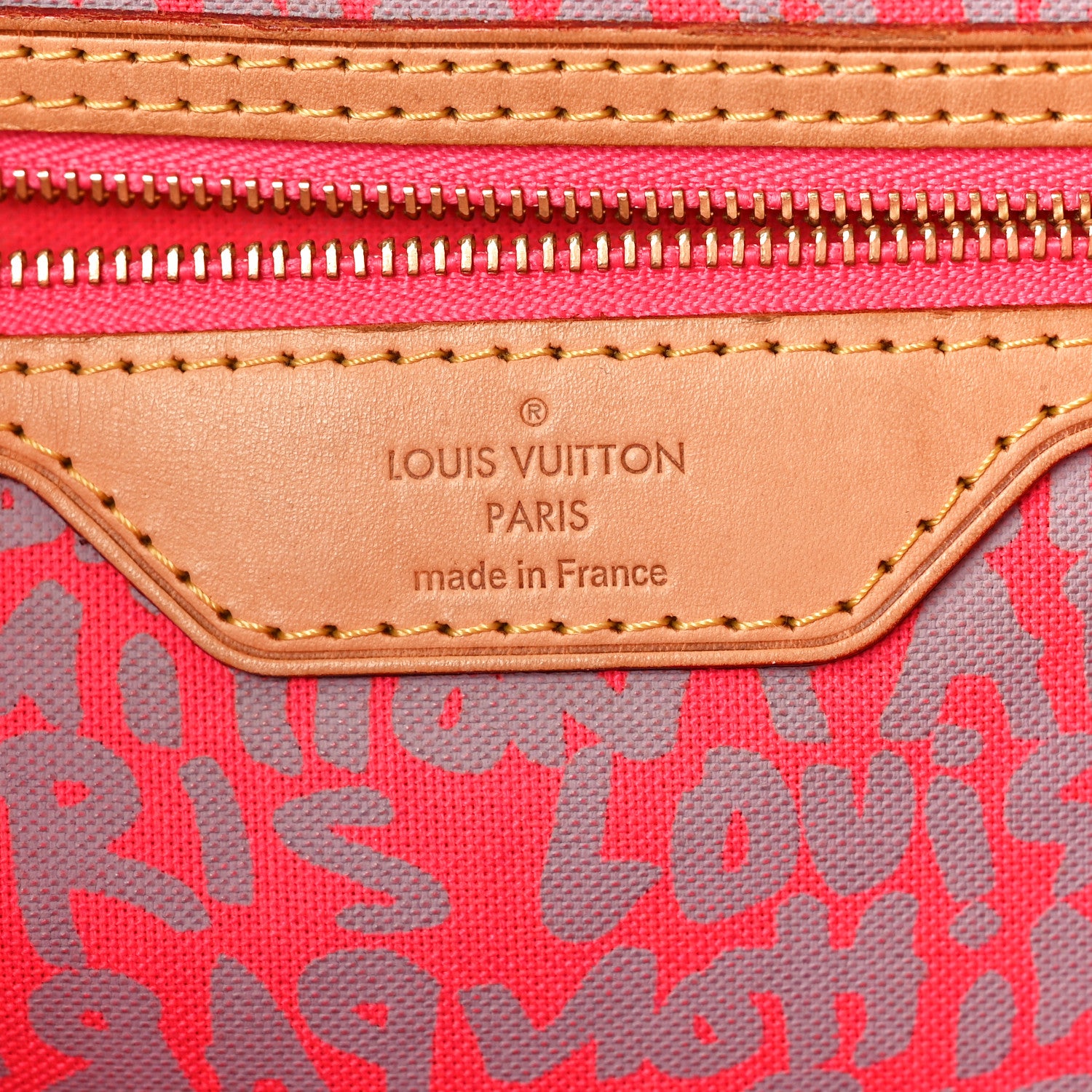 Louis Vuitton Monogram Graffiti Neverfull GM Fuchsia 5 of 11