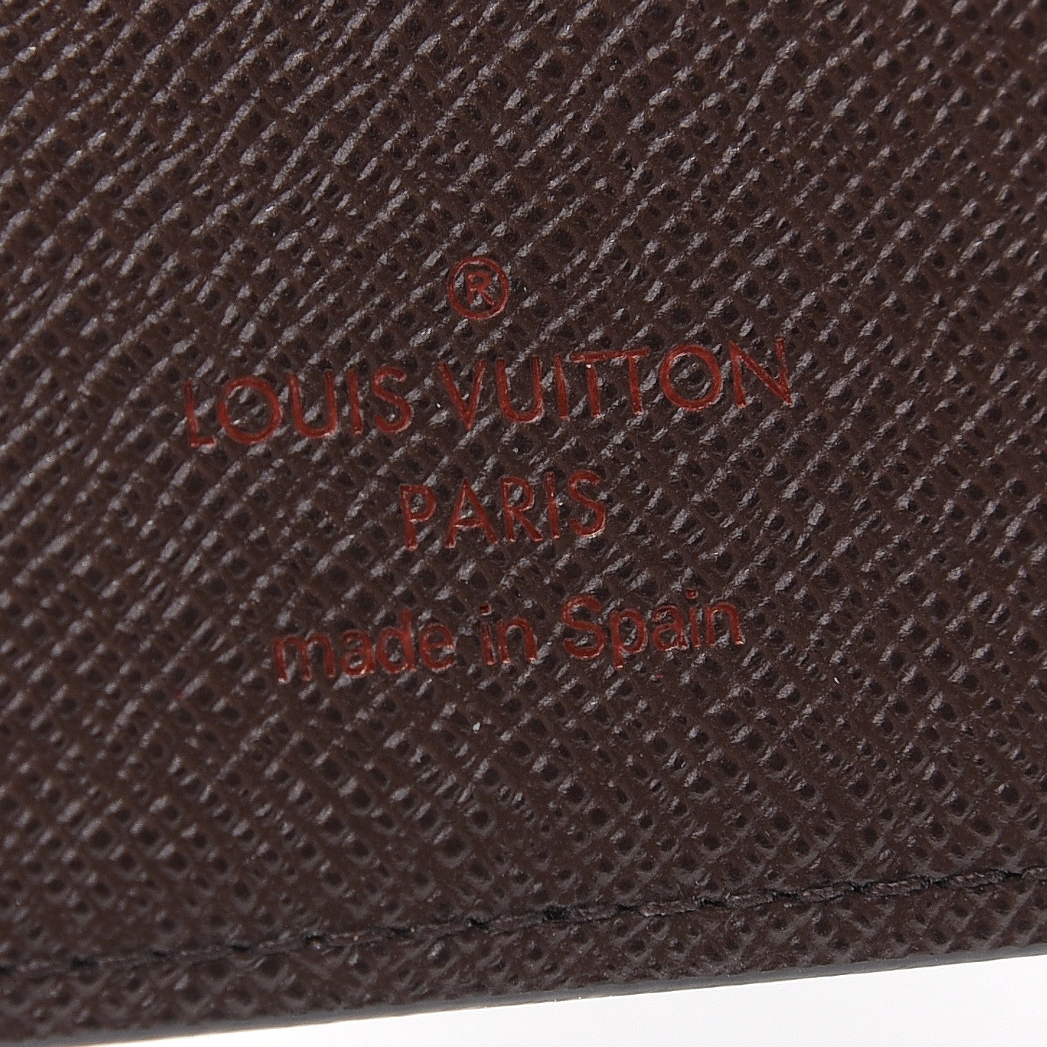 Louis Vuitton Damier Ebene Checkbook Cover Wallet 6 of 7