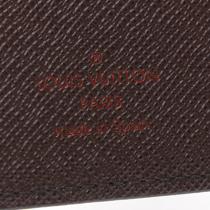 Louis Vuitton Damier Ebene Checkbook Cover Wallet 6 of 7